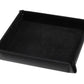 Leather Valet Tray size L - Black / Black