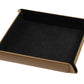Leather Valet Tray size L - Light Brown / Black