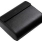Leather Watch Case for 6 watches - Saffiano Black / Black