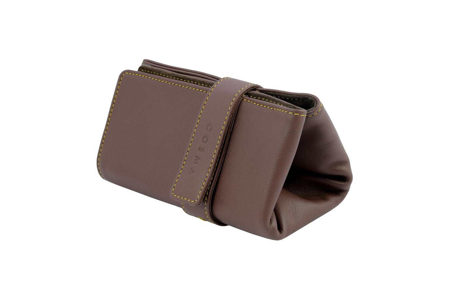 Leather Watch Pouch for 3 watches - Dark Brown / Chocolate