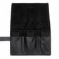 Leather Watch Pouch for 3 watches - Black / Black