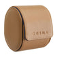 Leather Watch Roll for 1 watch - Light Brown / Royal Blue