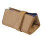 Leather Watch Pouch for 3 watches - Light Brown / Royal Blue