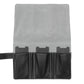 Leather Watch Pouch for 3 watches - Black / Light Gray