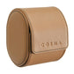 Leather Watch Roll for 1 watch - Light Brown / Black